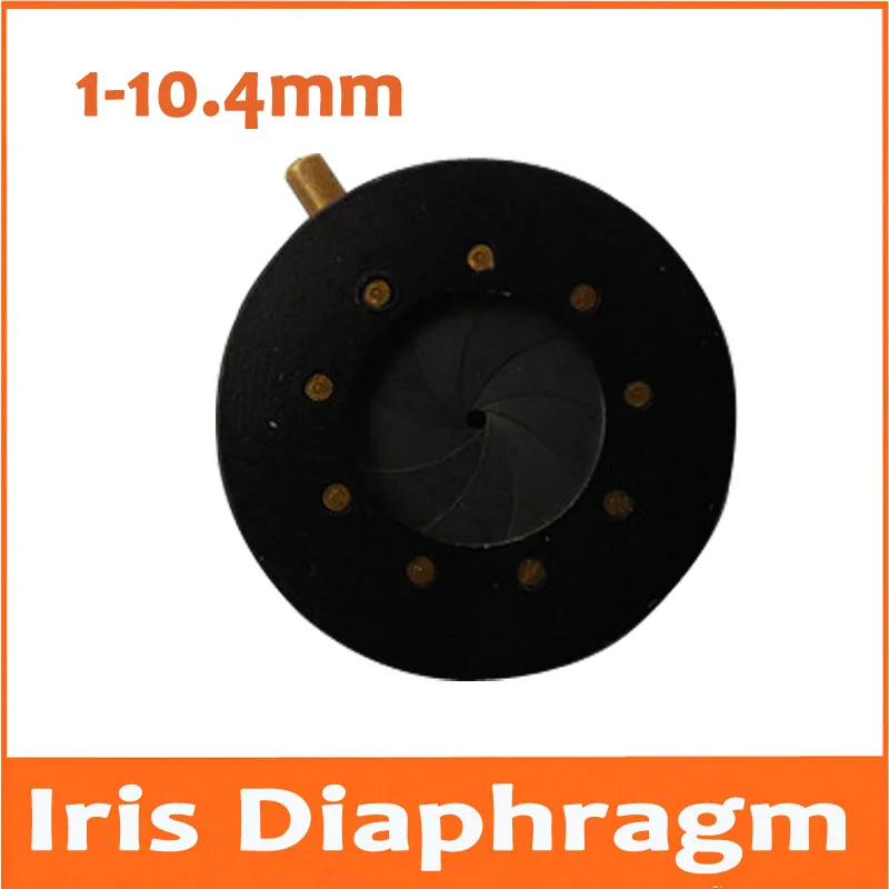 

1-10.4MM Amplifying Diameter Zoom Optical Iris Diaphragm Aperture Condenser 9 Blades for Digital Camera Microscope Adapter