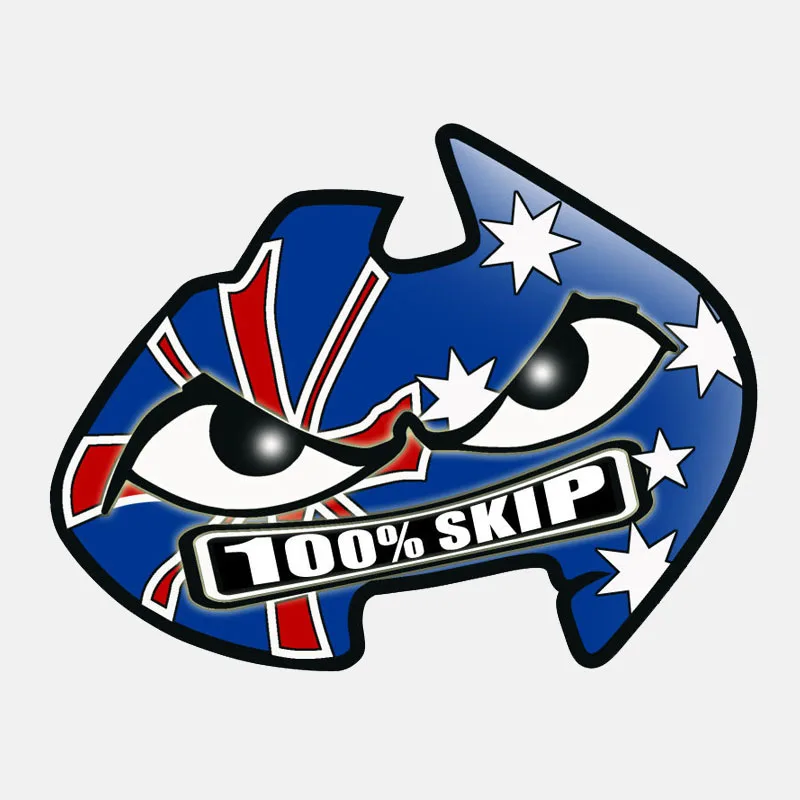 YJZT 14 6 см * 11 2 смешной 100% пропустить окно AUSSIE Шлем Наклейка автомобиля стикер