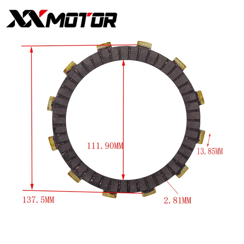Billige 1 Set 6 Pcs Kupplung Disc Reibung Platten Für Honda CB400 VTEC400 CB 1 CB750 CB600F CB400SF CB400AD CB400F CB400S CB400SA CB400SAD