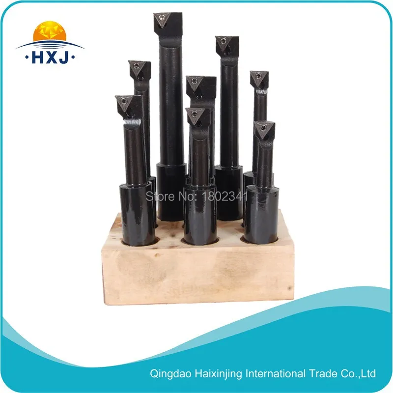 

8pcs Carbide tipped boring bar set for F1-18 boring head