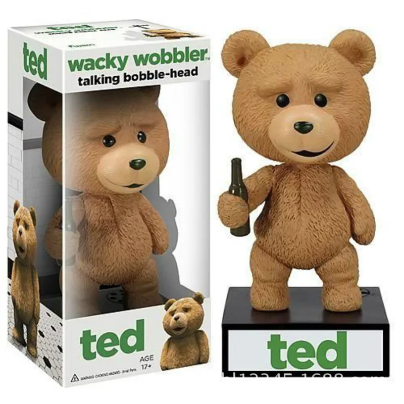 

Nodding wacky wobbler Ted Car Shake Head Dolls Dashboard Car Decoration Accessories Auto Shaking Head Toy for Automoibles