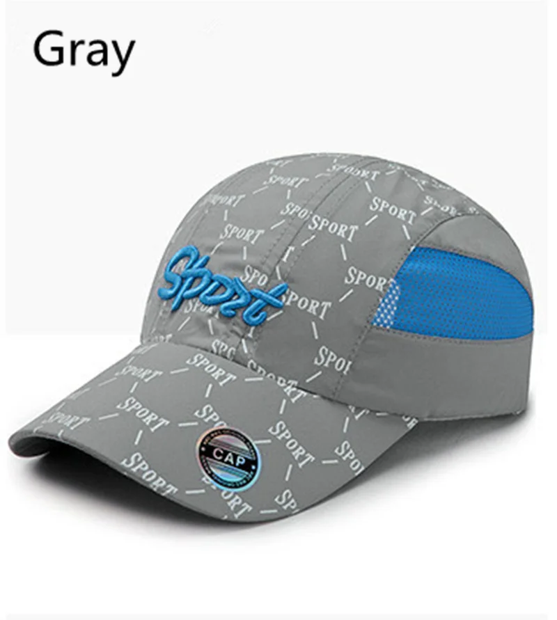 Xiaying/ уличные быстросохнущие шляпы для начальной школы, для учеников, мальчиков и девочек, детские солнцезащитные шляпы, солнцезащитный козырек, летний лагерь - Цвет: gray