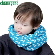 Для детей из шерсти вязаный теплый для шеи с вырезом осень-зима для маленьких мальчиков и девочек с принтом воротник детский шарф, трикотажная рубашка с o-образным вырезом кольцо шейные шарфы ot19 p30