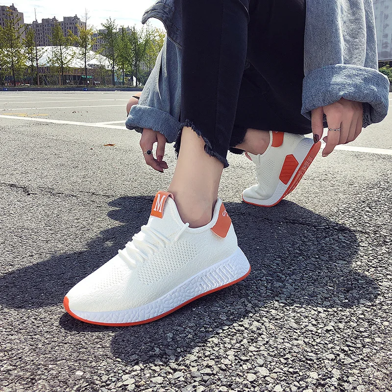 

Fashion Canvas White sneakers women Spring Summer Casual Shoes Breathable Mesh Flat Shoes Woman Trainers Shoes Tenis feminino