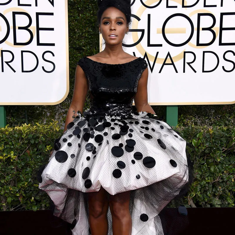 The-Golden-Globes-Red-Carpet-Dress-Hi-Low-Black-Prom-Dresses-Vestido-De-Festa-Short-Sleeve (1)