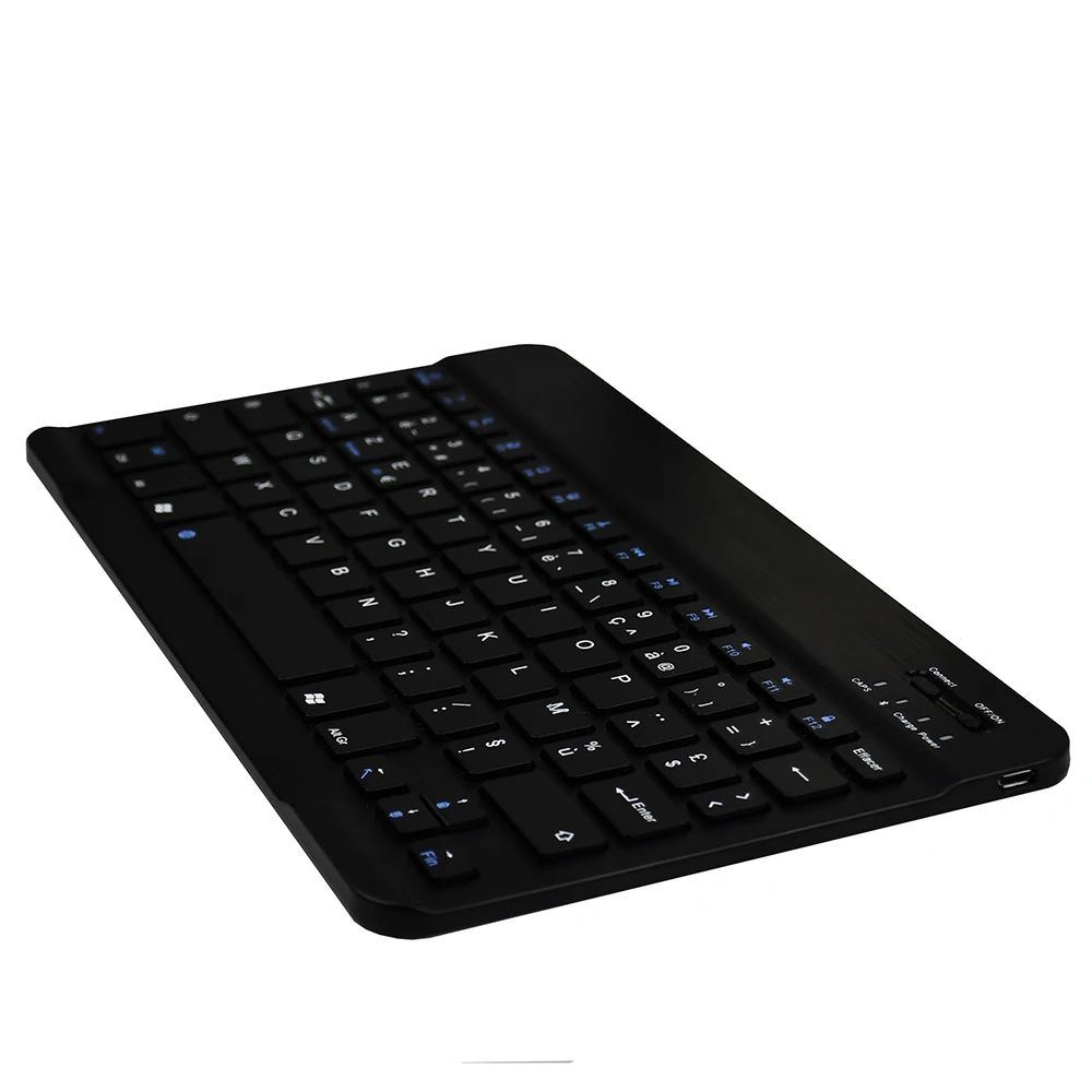 Zienstar Slim 1" AZERTY Французская Беспроводная Bluetooth клавиатура для IPAD, MACBOOK, ноутбука, компьютера и планшета, перезаряжаемая батарея