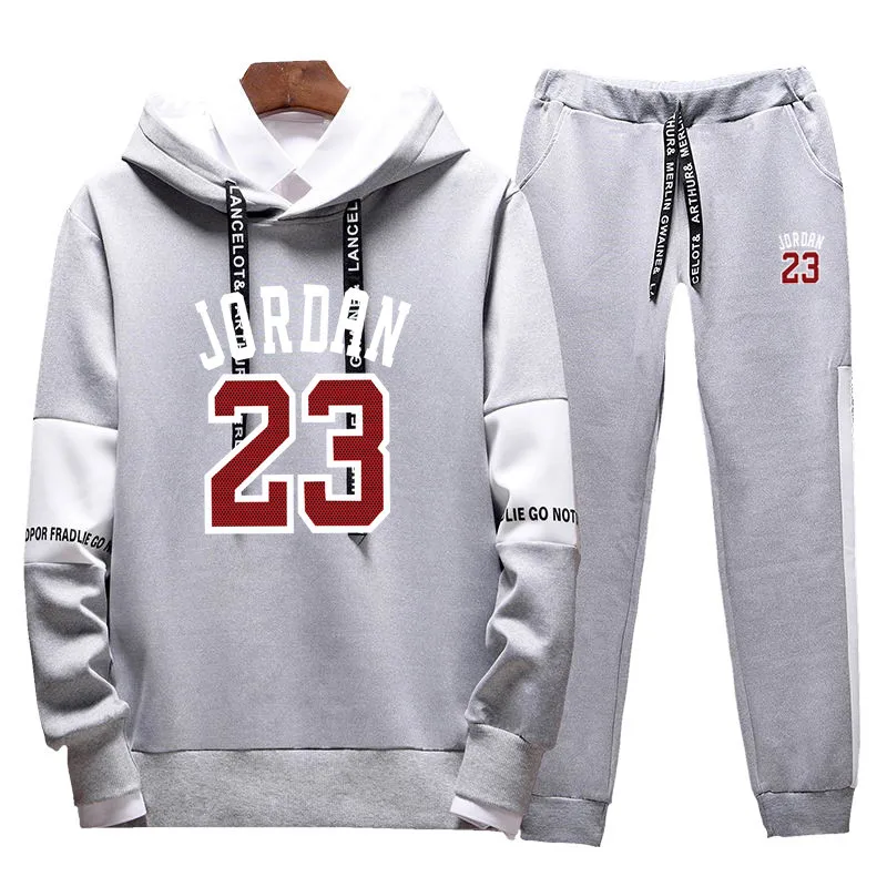 Men Clothing Set Sportswear 2019 Autumn New Hoodies Sweatshirts Sporting Sets Men's Tracksuits Two Piece Hoodies+Pants 2pcs Sets