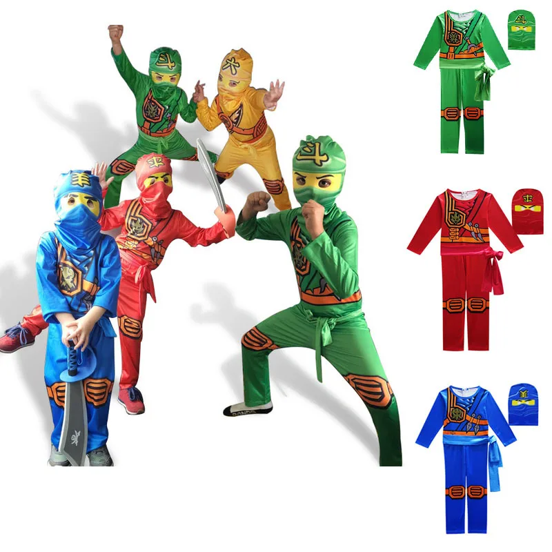 Boys Cosplay Costume Sets Children Halloween Ninjago Fancy Party Dress Up