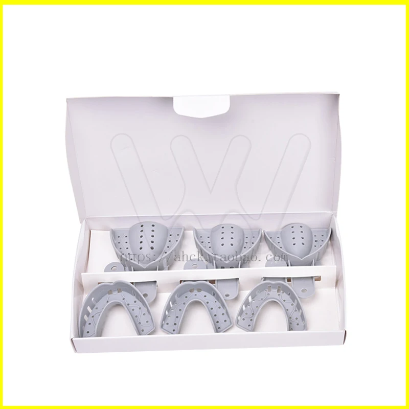 Plastic Tooth Tray U Shape Teeth Holder Tools Set Dental Impression Trays (4)