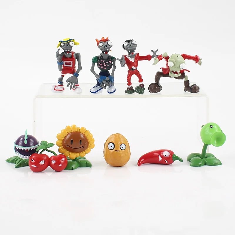 Экшн Фигурка Растения против Зомби из ПВХ игрушка PVZ растение + Кукла зомби