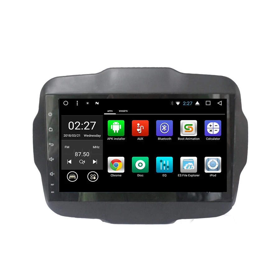 Top 9 inch Android 7.1 Quad Core Car Radio Car Navigation Stereo Headunit WIFI 4G Media DVD Player For JEEP Renegade 2016 2