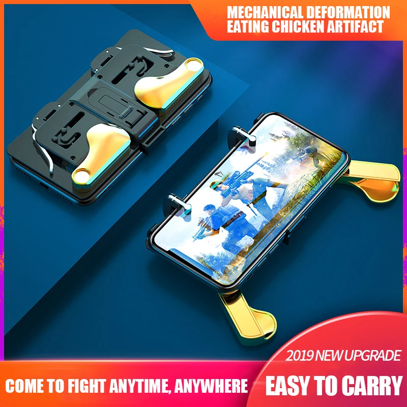 Foldable PUBG Controller Phone Case Gamepad Controller Joystick Cover For iPhone Xiaomi Huawei font b Oneplus