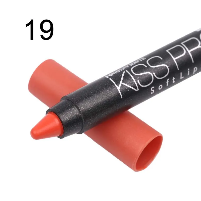 1 шт. бренд menow kissproof матовая помада карандаш макияж мягкая губная помада водостойкая длительная 19 цветов M N - Цвет: 19