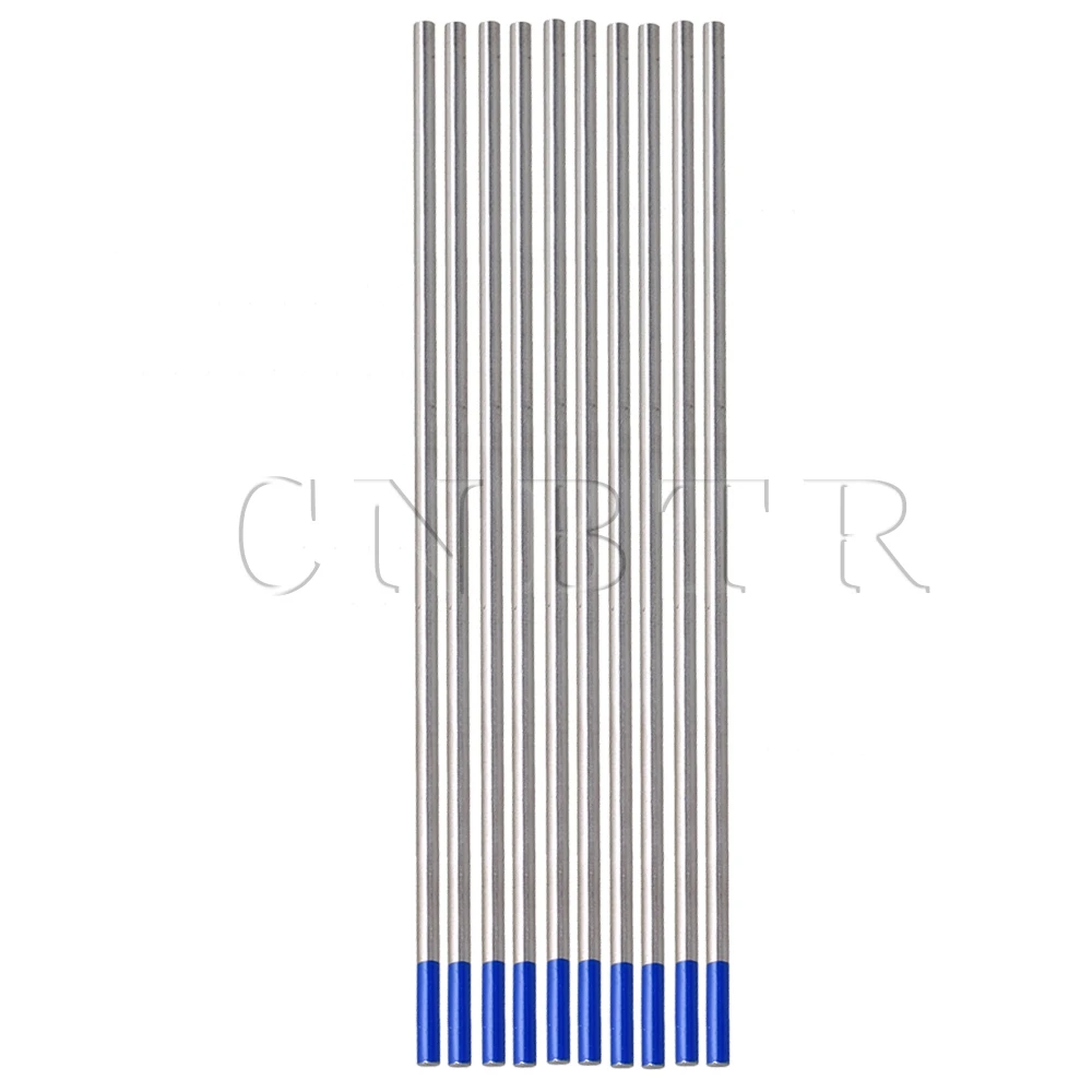 

CNBTR 10x Tig Tungsten 3.2 x 150mm 2% Lanthanated Tungsten Welding Electrode Blue Tip