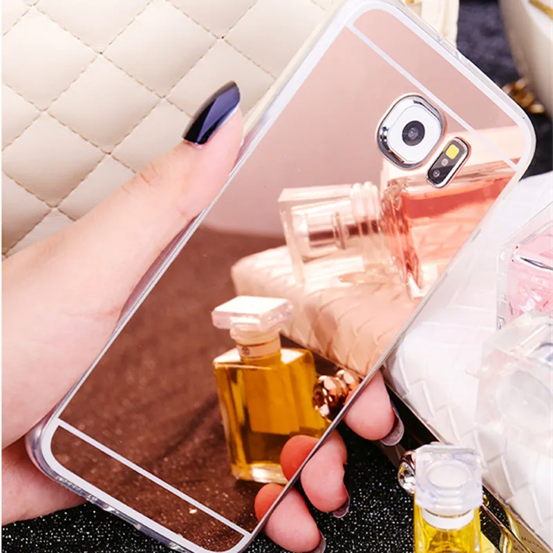 Роскошный блестящий чехол с зеркалом для Samsung Galaxy S9 S8 S10 Plus S5 S6 S7 edge Note 8 9 5 мягкий