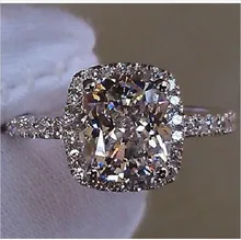 Diamonique Wedding Set And Get Free Shipping On Aliexpress Choucong Lady S S925 Silver Diamonique White Cz Crystal