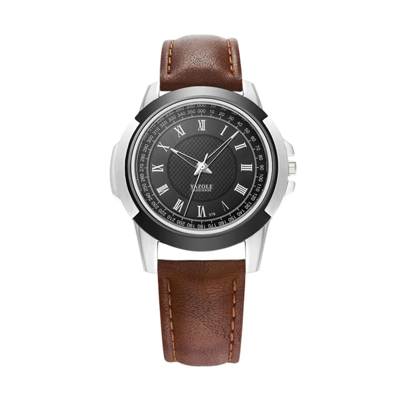 Reloj hombre часы yazole мужские часы Топ бренд Роскошные мужские часы модные уникальные дизайнерские кварцевые часы деловые часы - Цвет: As the picture3