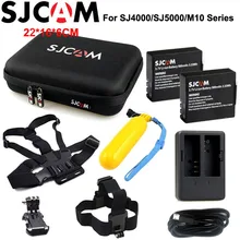 SJCAM SJ4000 Battery for SJCAM SJ5000 Dual Charger SJ5000 WiFi Storage Bag SJ5000X Elite M10 Rechargeable Li-ion Battery Pack