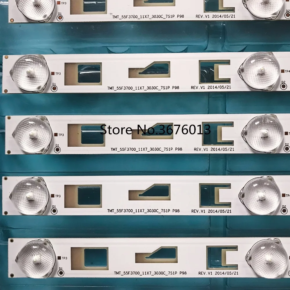 Светодиодная подсветка 619 мм для TCL L55F3700A D55A710 L55F2890A 55M80A strip 4C LB5507 YH1 1 комплект = 11