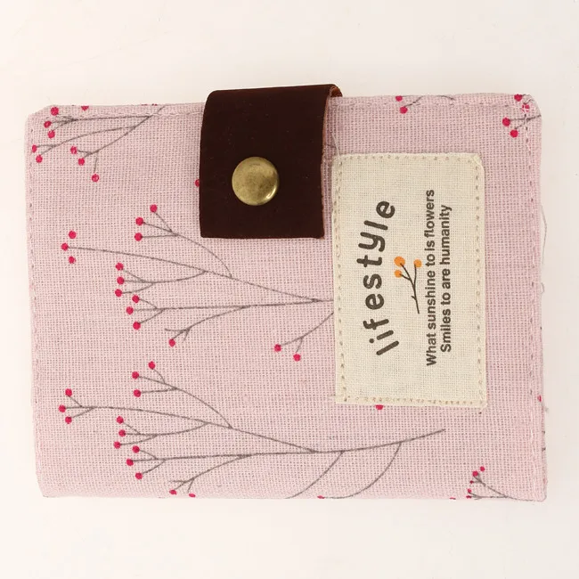 1 шт. элегантный стильный свежий женская 20-образными пазами цветочный кредитной держатель для карт ID коммерческих кошелёк для банковских карт наличными Холст сумка для кредитных карт