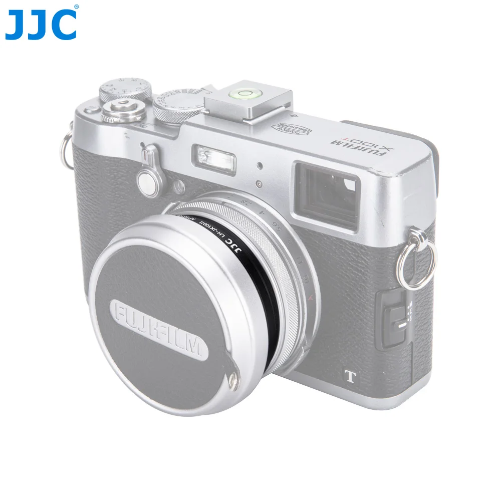 JJC металлическая бленда объектива для FUJIFILM X100/X100S/X100T винтовое переходное кольцо 49 мм аксессуары для фотографии камеры Dslr