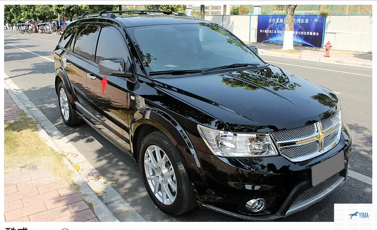 

Imitation Carbon Fiber Style Side Rearview Mirror Cover Trims 2 pcs / set For Dodge Journey 2013 2014