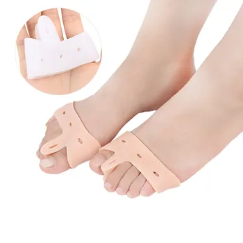 

4 Pairs Foot Care Pedicure Silicone Toe Separator Hallux Valgus Correction Toe Corrector Toe Protector Bone Thumb Orthopedic
