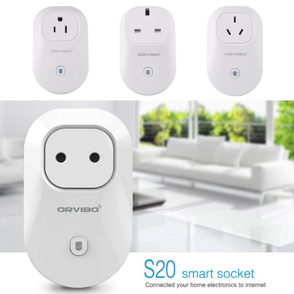Orvibo wiwo S20 EU,US,UK,AU Standard Power Socket Wi Fi Smart Switch