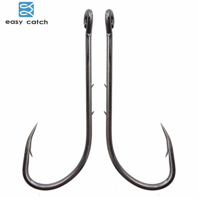 Cheap Easy Catch 100pcs 92247 Fishing Hooks Black Offset Long Barbed Shank Baitholder Bait for ice carp fish Hook Size4# - 6/0 Cheap Easy Catch 100pcs 92247 Fishing Hooks Black Offset Long Barbed Shank Baitholder Bait for ice carp fish Hook Size4# - 6/0