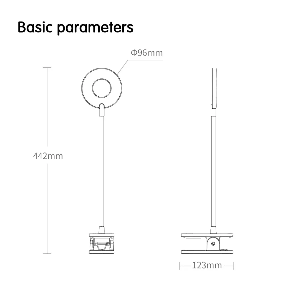 Светодиодная настольная лампа Xiaomi Yeelight с клипсой ночник USB зарядкой регулируемый