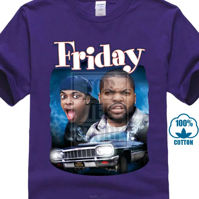 Friday Movie Poster Mens T Shirt Hip Hop Streetwear Tshirts Cool Logo T