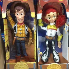 Anime figure Toy Story 3 PVC Action figure Jessie/Woody 36 cm Collection Model Kid toy Electrified With Voice RETAIL BOX JK-0019