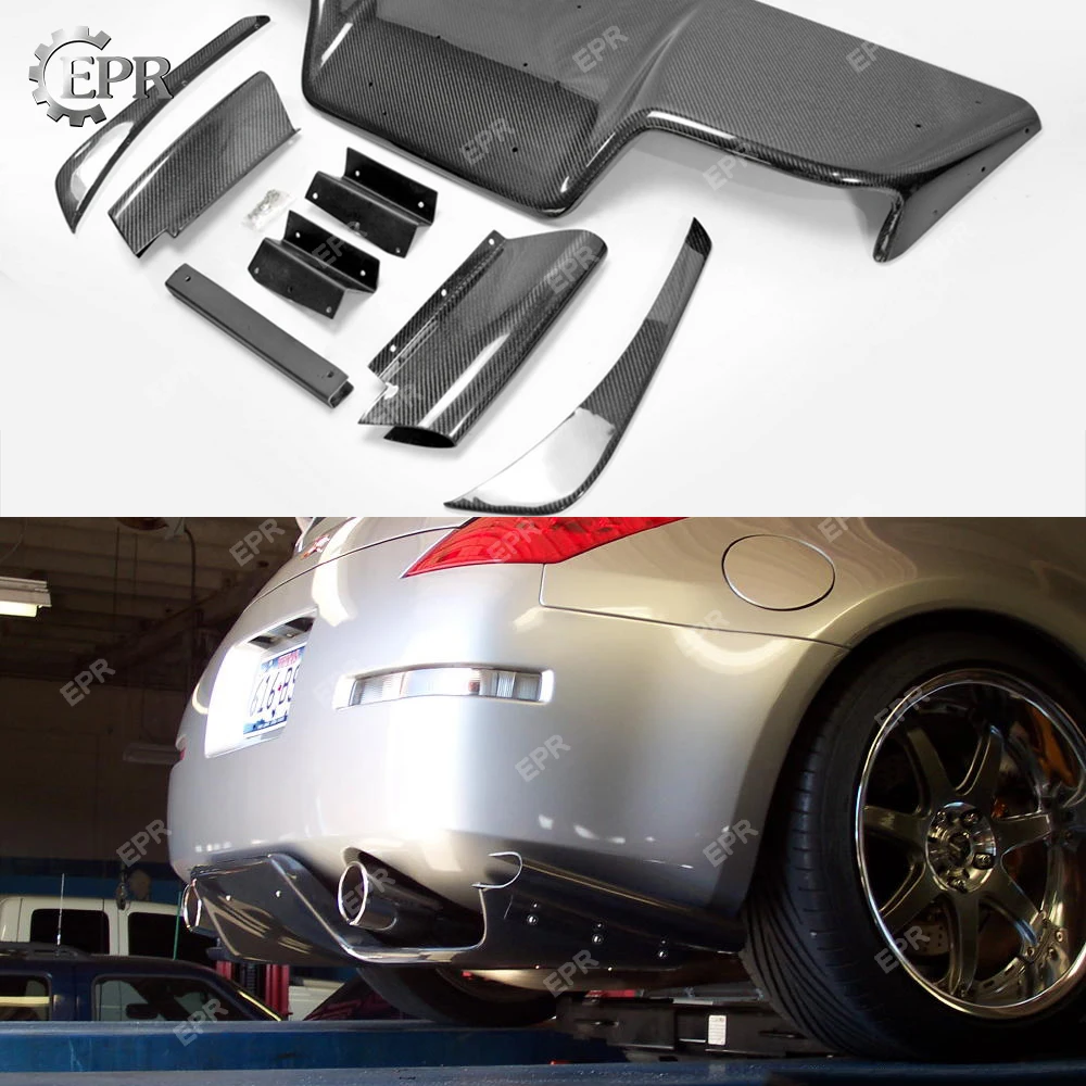 For Nissan 350Z Z33 Carbon Fiber Door Sill Plate Panel Racing Trim