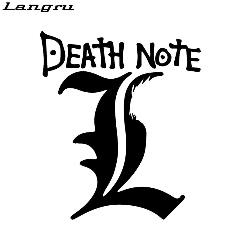 Langru крутая графика Стайлинг автомобиля Death Note L Оригинальная виниловая