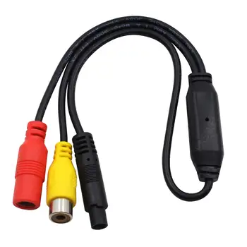 

50pcs Car Video Cable RCA-4PIN For Car Rear View Backup Camera Connect Car Monitor DVD