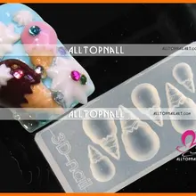 70 шт. класса 3D Дизайн ногтей Mold DIY Дизайн ногтей