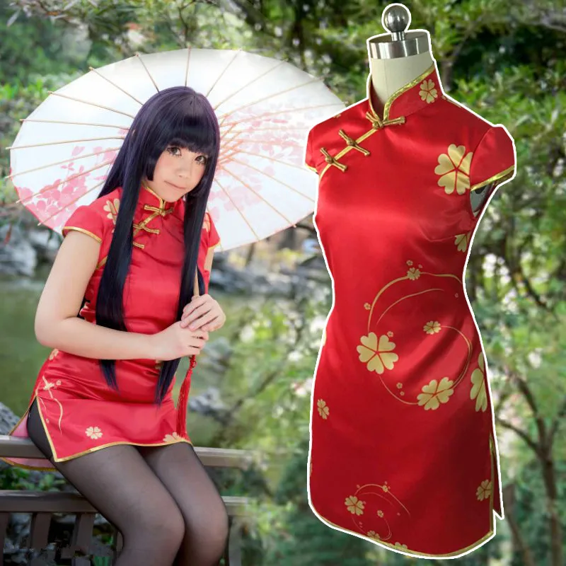 Женский костюм Чонсам для косплея AnimeOre no Imouto ga Konna ni Kawaii Wake Nai Cos Gokou Ruri на Хэллоуин |