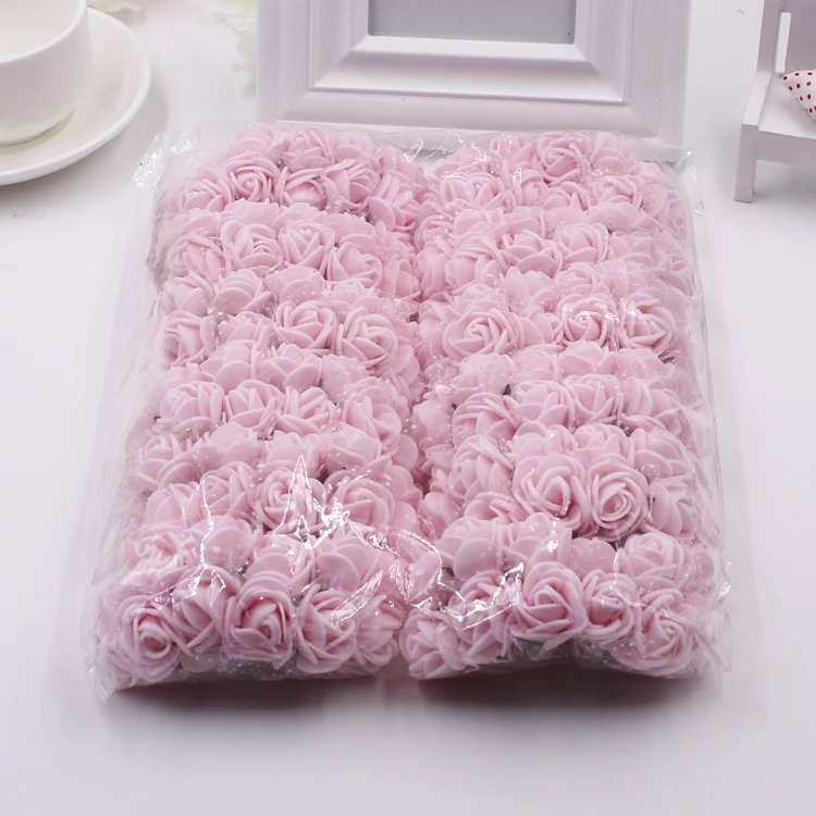 Wedding party plastic flowers wreath material artificial foam rose DIY flowers decorationin