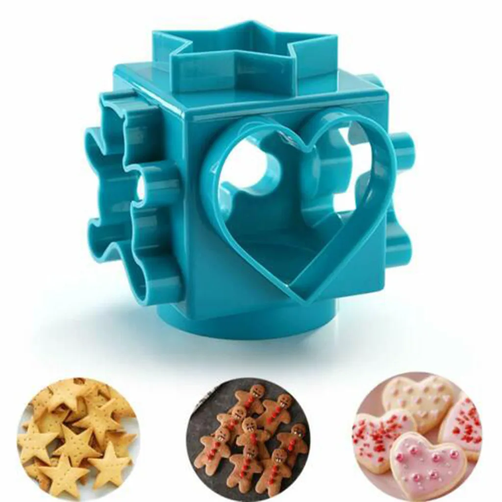 

6-in-1 Multi-Function Cookie Cutting Set Pastry Biscuit Cake Decorating Mould creative kitchen tool cuisine outils accessoires