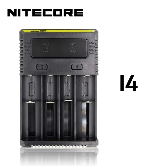 1 предмет Nitecore i8 nuevo i4 i2 зарядное устройство inteligente 8 всего ranuras 4A выход смарт-зарядное устройство для литий-ионный 18650 16340 10440 AA AAA - Цвет: i4 EU