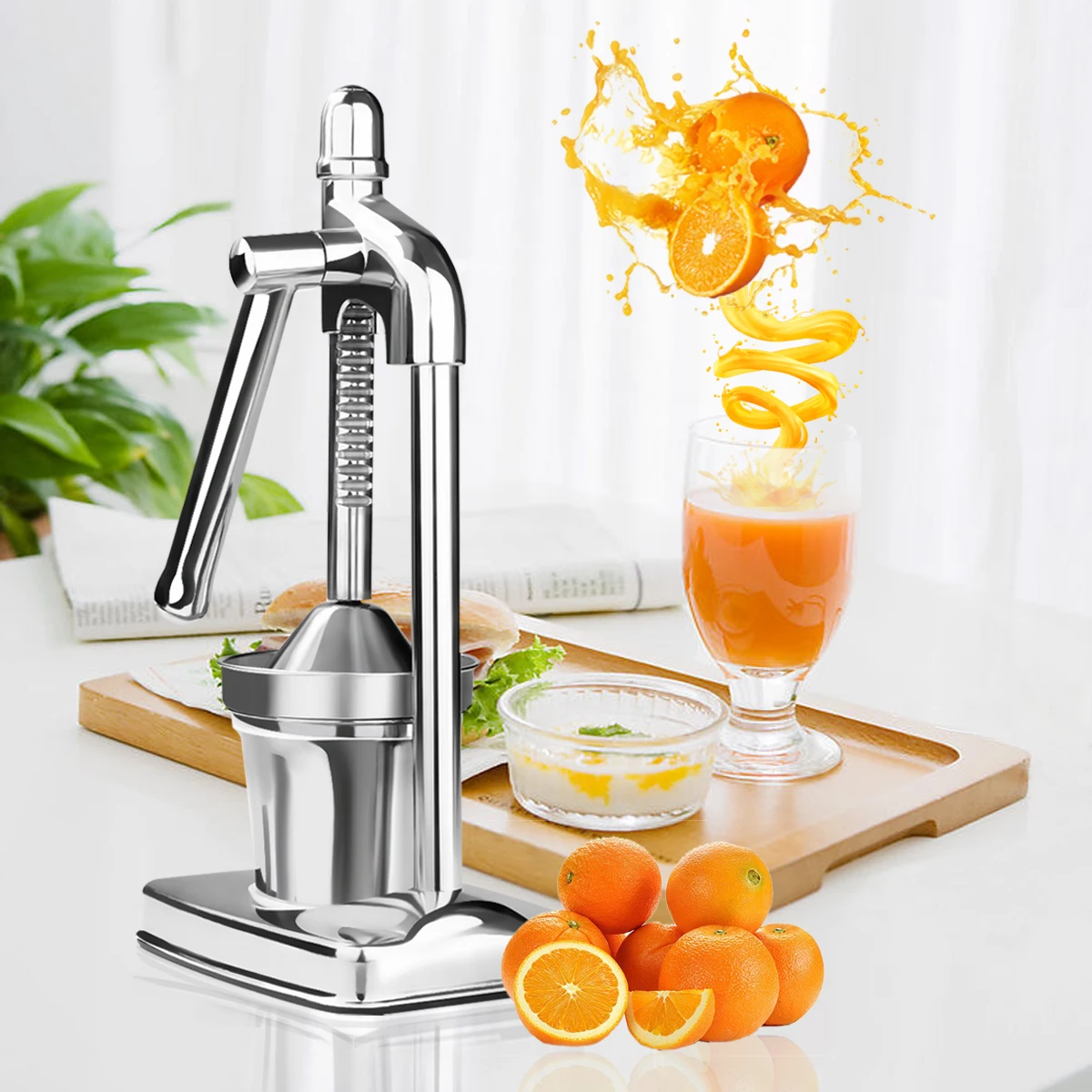 Manual Orange Juicer Lemon Juice Fruit Squeezer Extractor Stainless