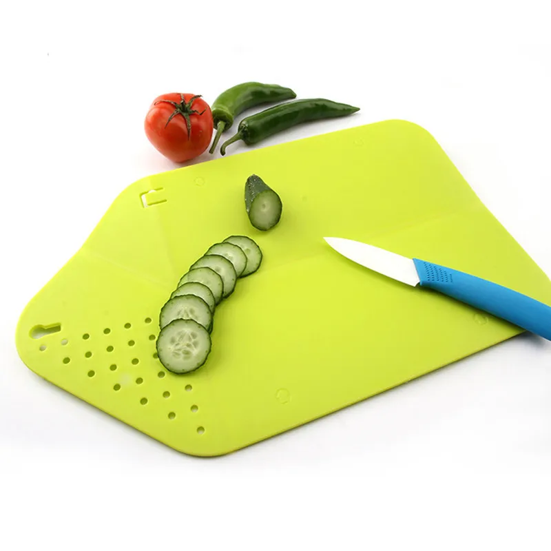 

Cutting Board Plus Colander 2 in 1 Chopping Board with Integrated Strainer