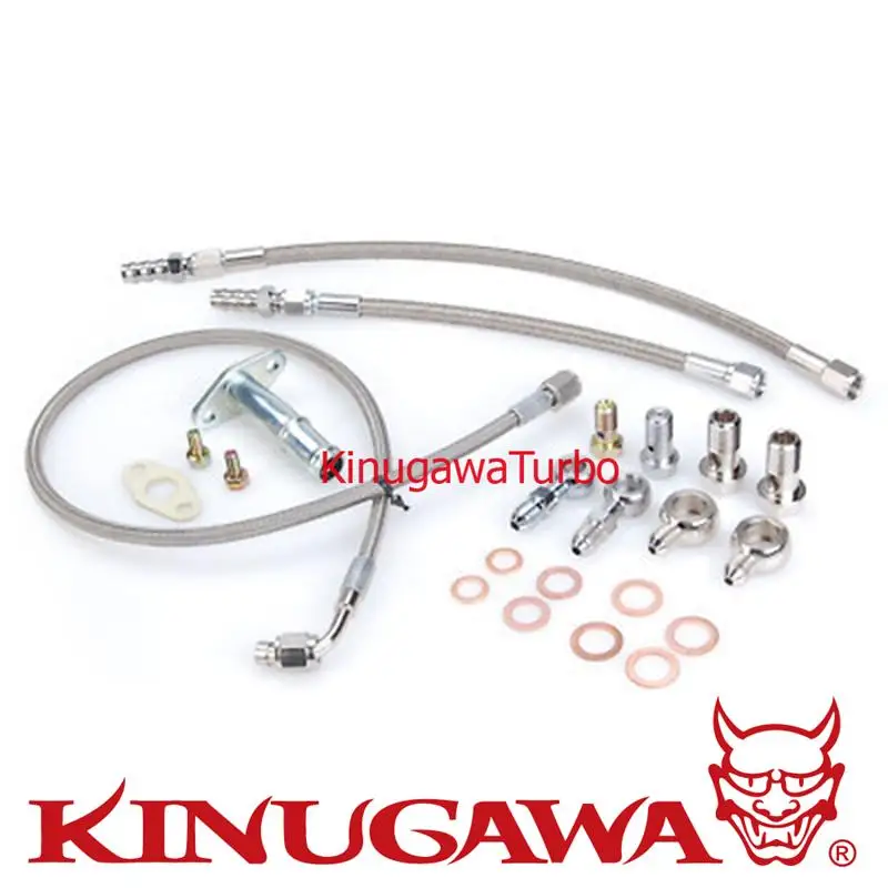 Кинугава Turbo Oil& Water Line Kit для 4B11T Lancer Evo X 10 Вт/ TD05H/TD05HA Turbo