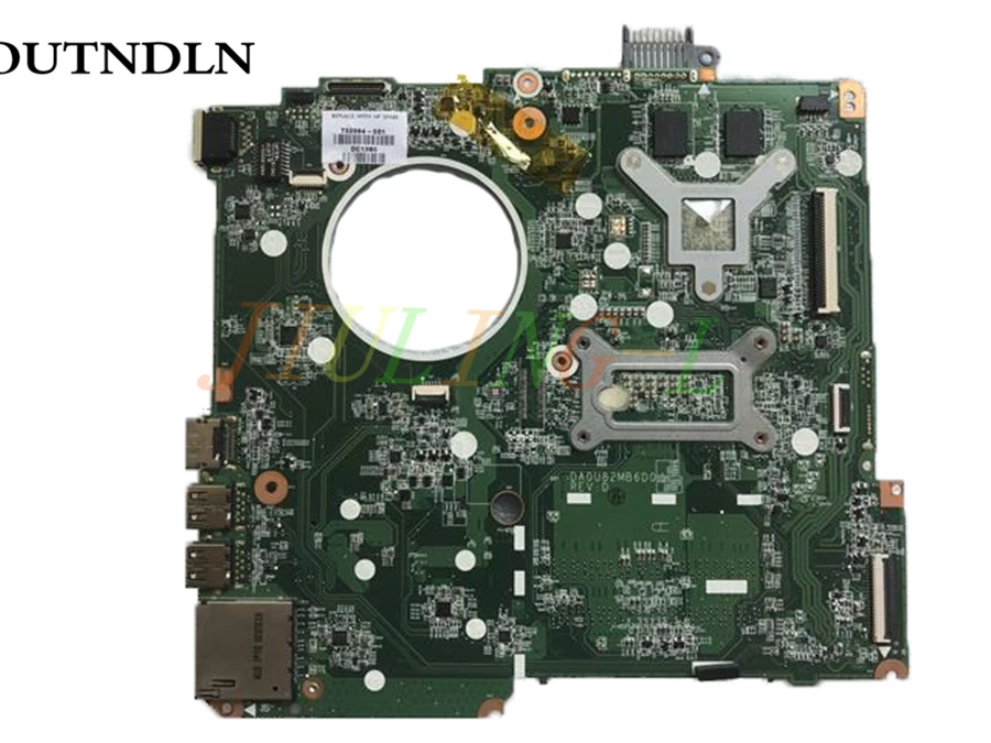 Joutndln для hp 15 серии 15-n005TX Материнская плата ноутбука 736377-001 736377-501 i5-4200U Процессор DA0U82MB6D0 DDR3