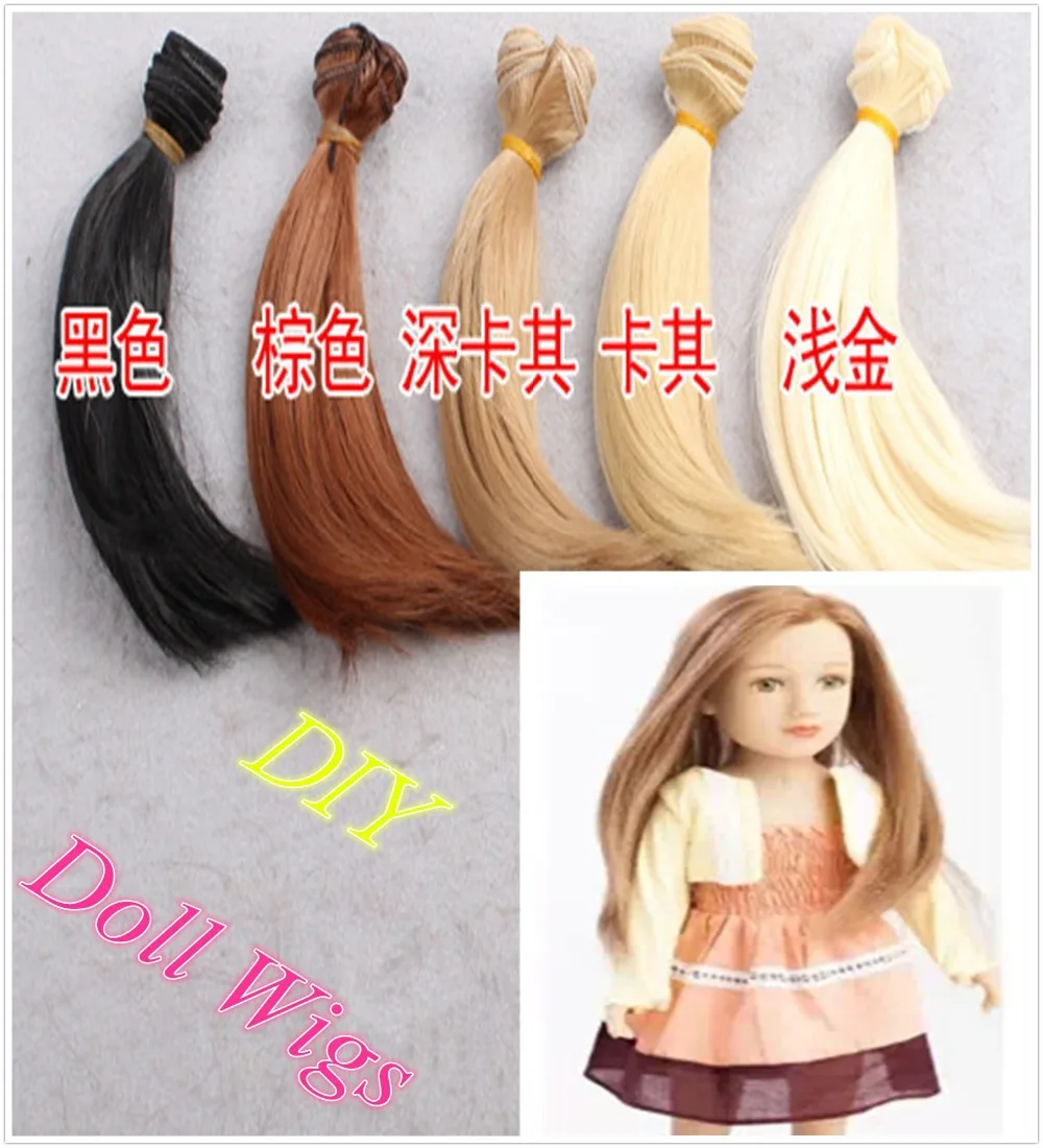 10Pcs lot Hot Sale font b Dolls b font Wig BJD SD DIY Straight Hair High
