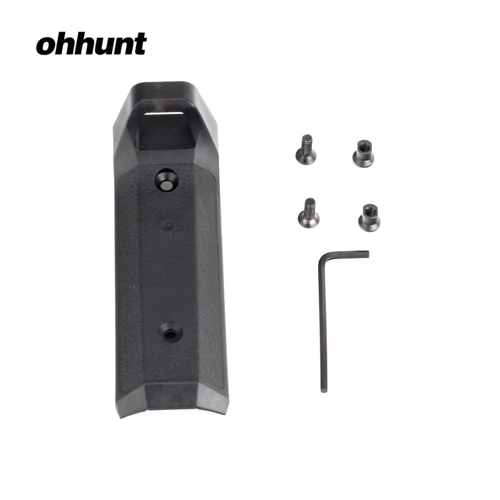 Ohhunt Тактический Keymod Handguard ручной стоп-покрытие протекторы резиновый рельсовый крепление для ключа Mod крепление для охоты AR15 аксессуары - Цвет: Color Black