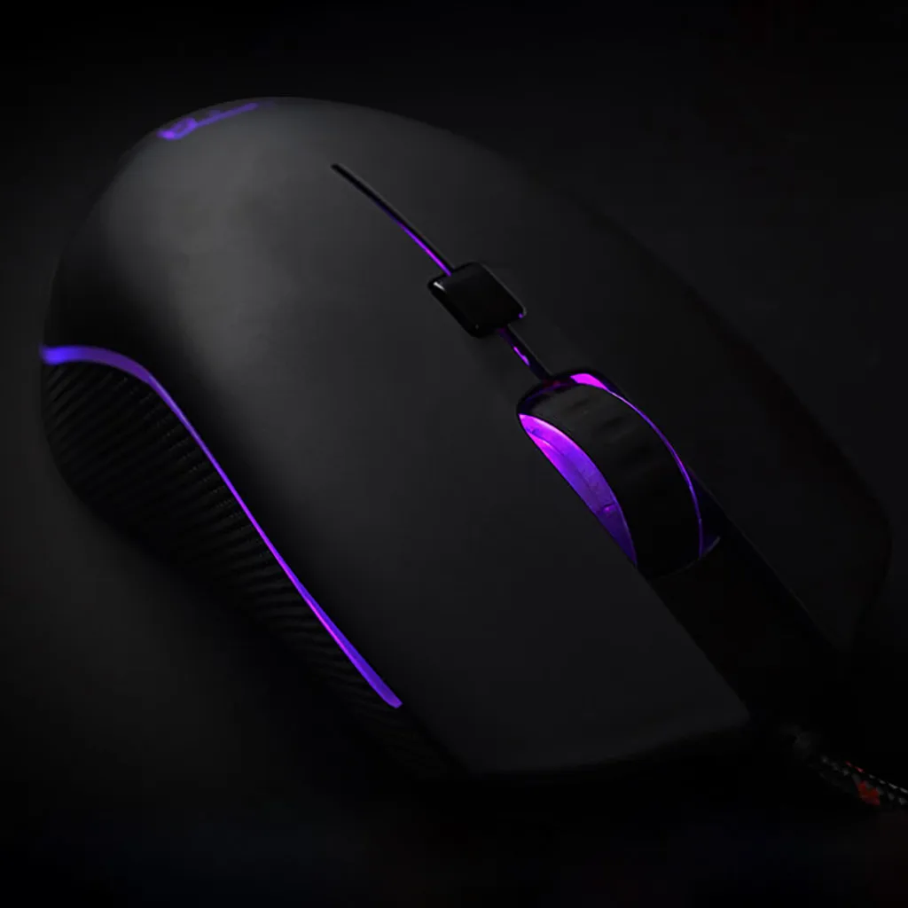 MOTOSPEED V40 4000 dpi RGB подсветка 6 кнопок дышащая Проводная игровая мышь