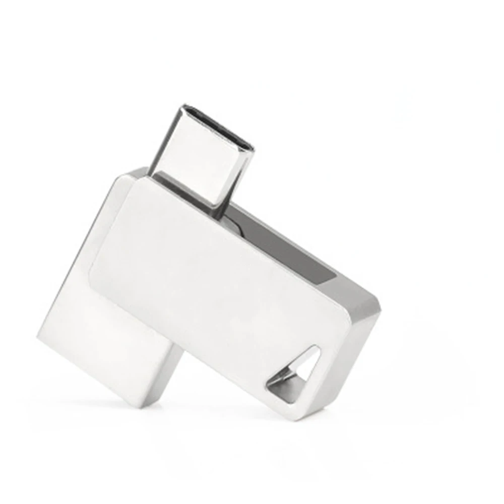 Silver 16GB Флэш-накопитель USB с высокой Скорость 2-в-1 Тип-C и USB 3,0 разъемы U диск ультра прочный корпус 8 ГБ/16 ГБ/32 ГБ/64 Гб/128 ГБ флеш-накопитель - Цвет: Silver 16GB