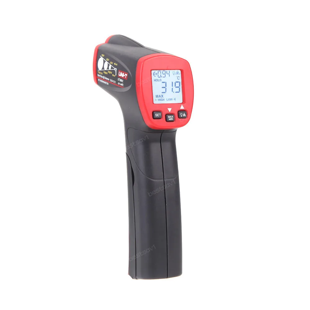 

UNI-T UT300C Digital Infrared Thermometers Portable Laser Temperature Gun No-contact Temperature Diagnostic-tool Range -18 ~ 400
