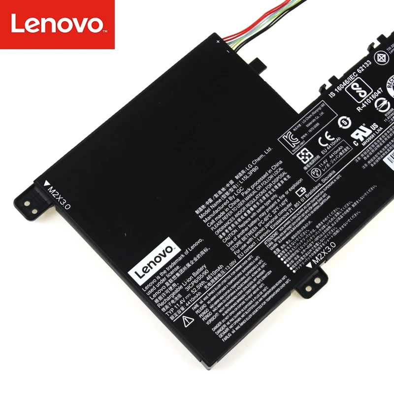 Оригинальный аккумулятор lenovo L15L3PB0 для ноутбука Flex 3 1470 1570 4 Yoga 500 15 ISK Edge 2